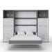 Maxima House Vertical Murphy Bed Invento , European Full Xl with 2 Cabinets - Bed & Sofa Hub