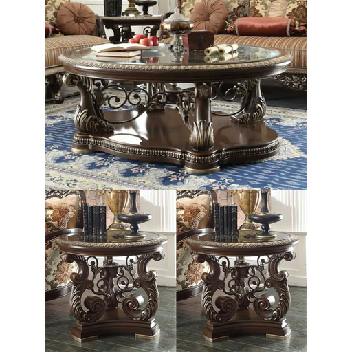Homey Design Hd-8013 – 3 Pc Coffee Table Set Accent Furniture - Bed & Sofa Hub