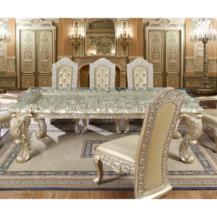 Homey Design HD-8022 – 7PC DINING SET - Bed & Sofa Hub