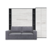 Maxima House Vertical Full Size Murphy Bed Invento with Sofa, Two Cabinets and Wardrobe - Bed & Sofa Hub