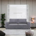 Maxima House Vertical European Full Size Murphy Bed Invento with Sofa and Two Cabinets - Bed & Sofa Hub