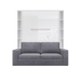 Maxima House Vertical European Full Size Murphy Bed Invento with Sofa and Two Cabinets - Bed & Sofa Hub