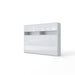 Maxima House Invento Horizontal Wall Bed, European Full Size with a cabinet on top IN120H-11W - Bed & Sofa Hub