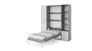 Maxima House Vertical Murphy Bed Invento, European Queen Size with mattress and 2 storage cabinets IN160V-08/09W - Bed & Sofa Hub