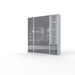 Maxima House Vertical Murphy Bed Invento, European Queen Size with mattress and 2 storage cabinets IN160V-08/09W - Bed & Sofa Hub