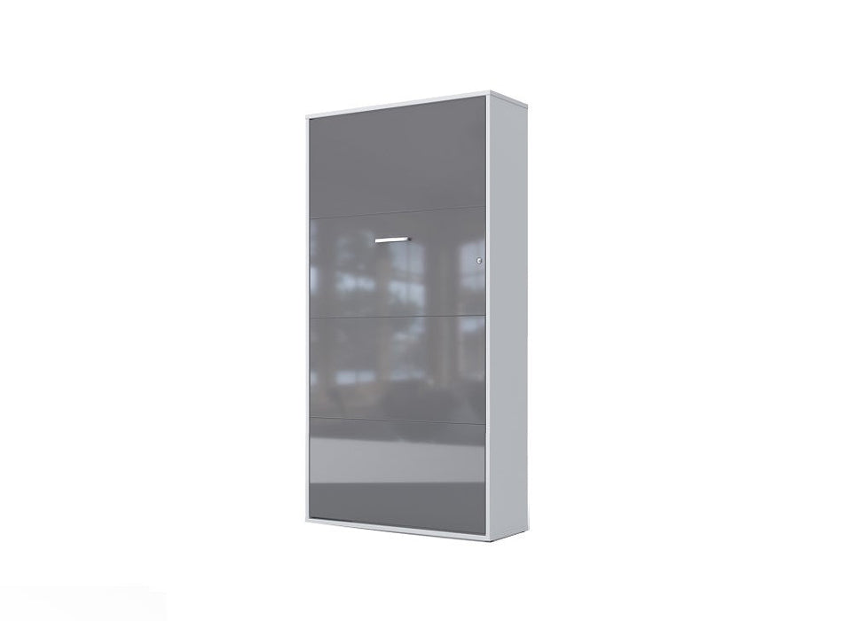 Maxima House Vertical Murphy Bed Invento, European Twin Size with mattress IN-03W - Bed & Sofa Hub