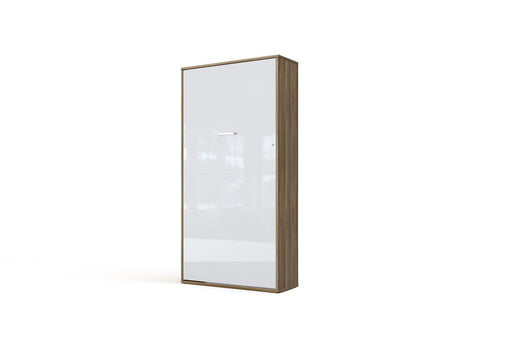 Maxima House Vertical Murphy Bed Invento, European Twin Size with mattress IN-03W - Bed & Sofa Hub
