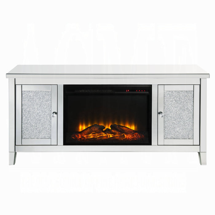 ACME Noralie Tv Stand W/Fireplace - Bed & Sofa Hub