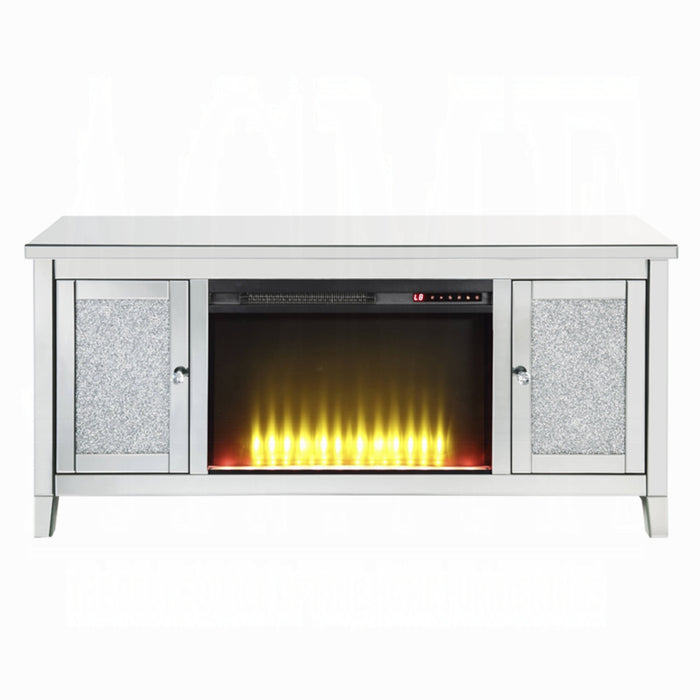 ACME Noralie Tv Stand W/Fireplace - Bed & Sofa Hub