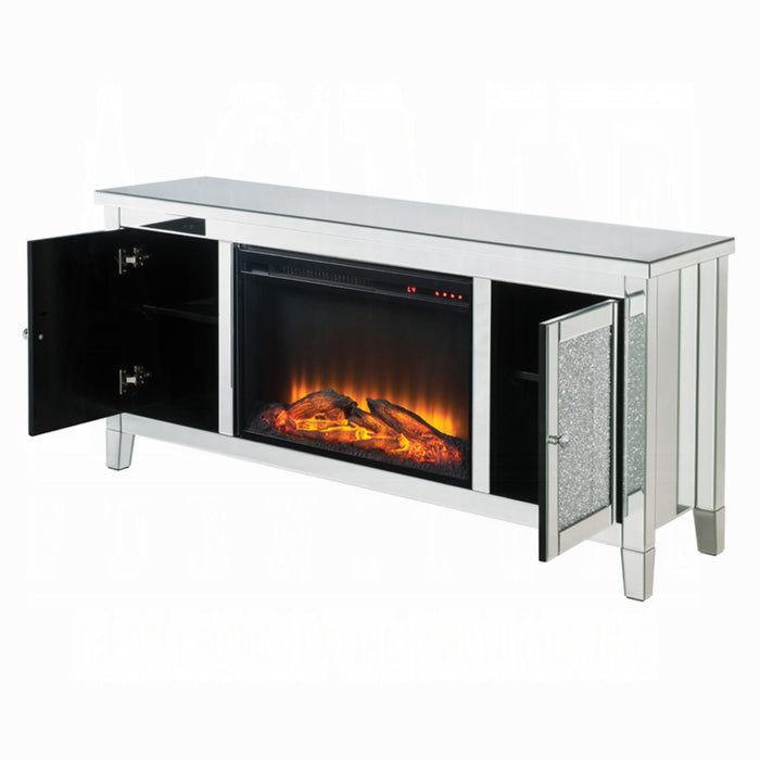 ACME Noralie Tv Stand W/Fireplace - Bed & Sofa Hub