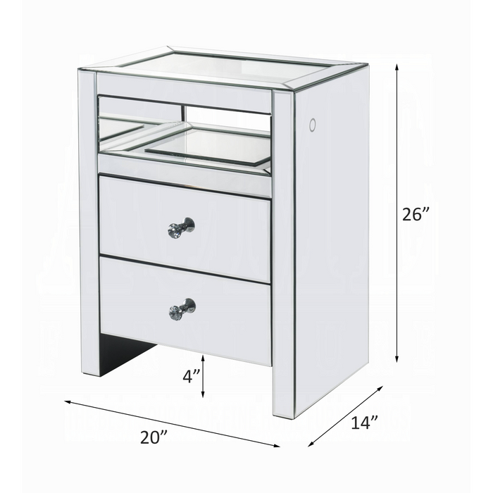 ACME Dominic Accent Table W/Led - Bed & Sofa Hub