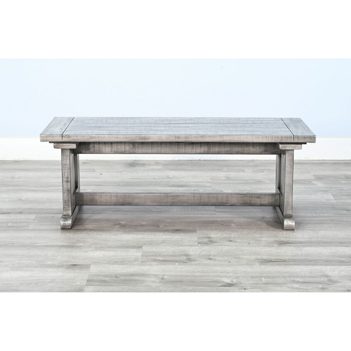 Sunny Designs Wood Side Bench Gray - Bed & Sofa Hub