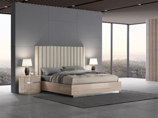 Whiteline Modern Living Waves Bed Queen BQ1753 - Bed & Sofa Hub