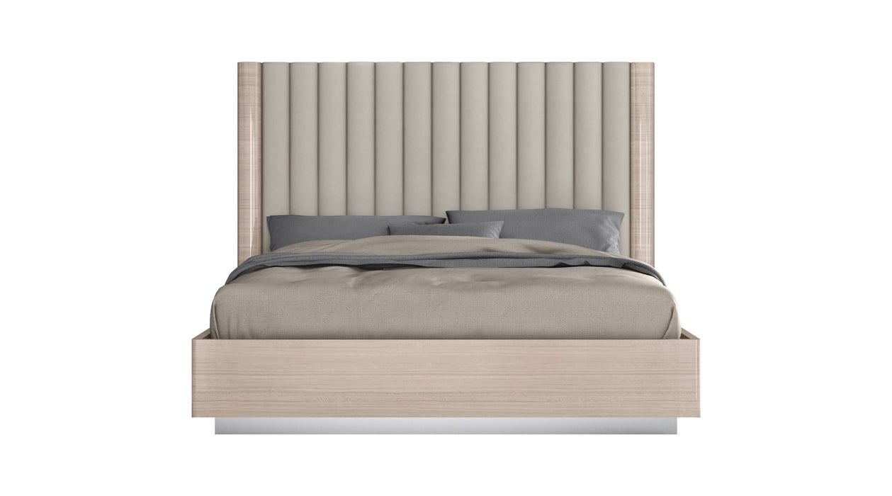 Whiteline Modern Living Waves Bed King BK1753 - Bed & Sofa Hub