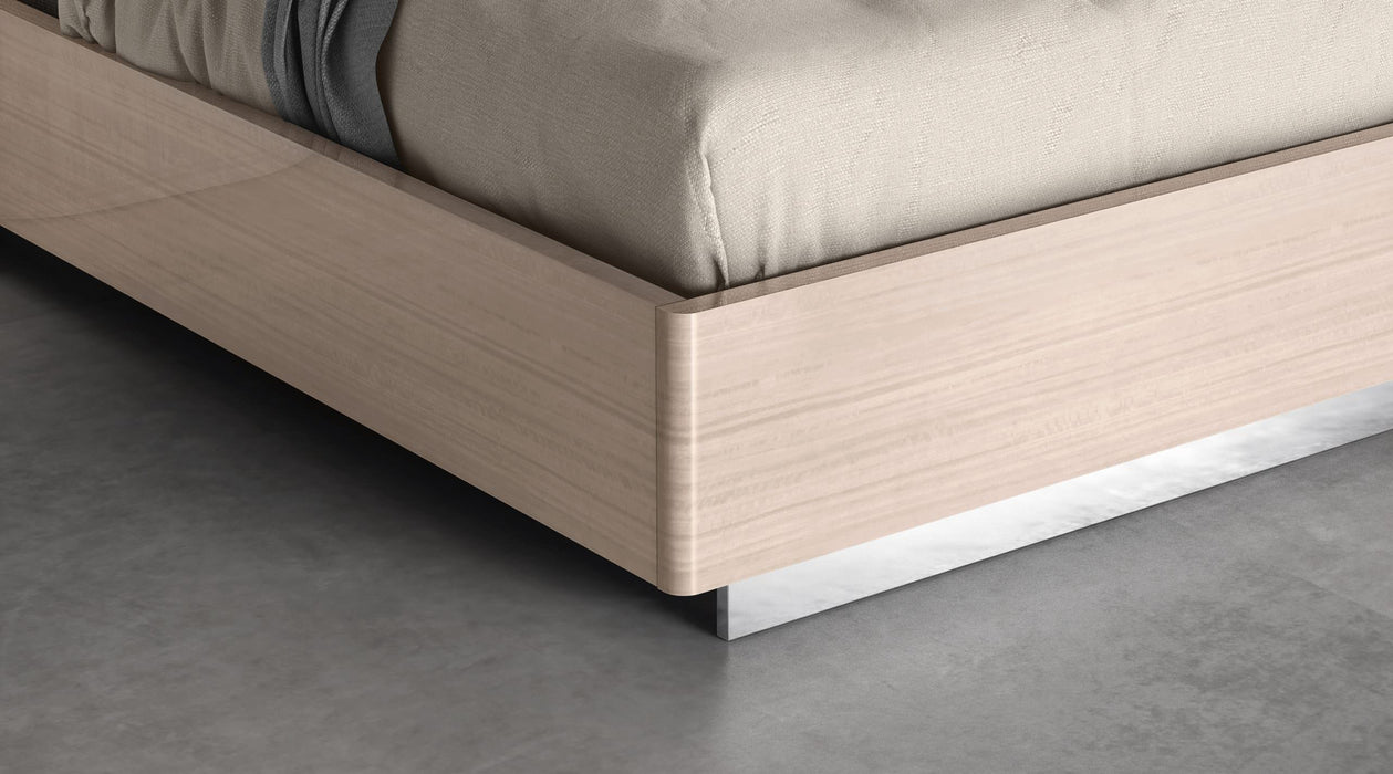 Whiteline Modern Living Waves Bed King BK1753 - Bed & Sofa Hub