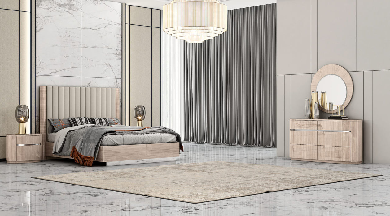 Whiteline Modern Living Waves Bed King BK1753 - Bed & Sofa Hub