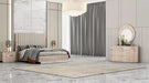 Whiteline Modern Living Waves Bed King BK1753 - Bed & Sofa Hub