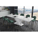 Maxima House Modern Glossy Dining Table Bella with 2 Self-Starting Leaves - Bed & Sofa Hub