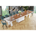 Maxima House Dining Set ALETA 11 pcs. modern Dining Table - Bed & Sofa Hub