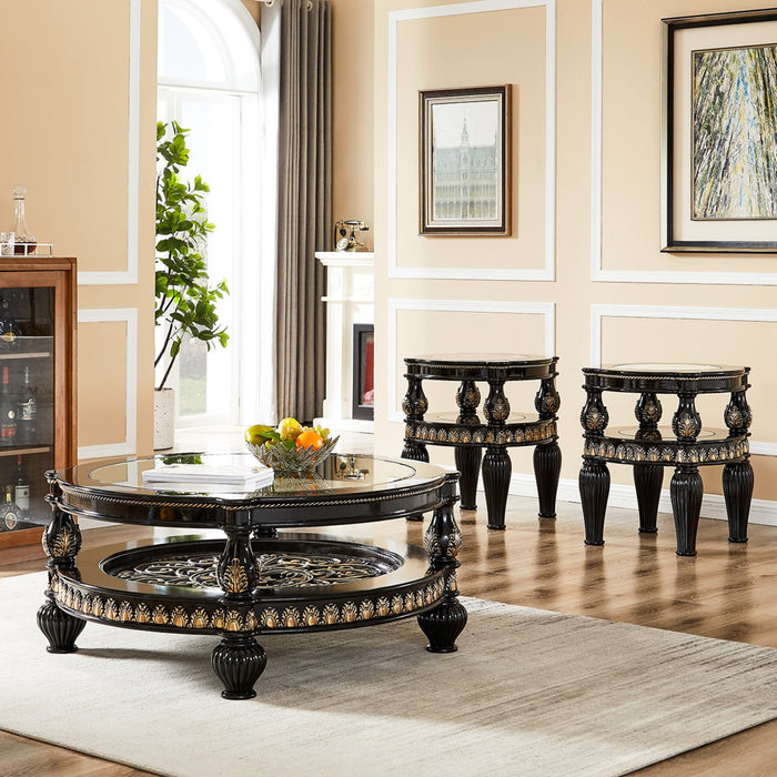 Homey Design Hd-1208 – 3 Pc Coffee Table Set Accent Furniture - Bed & Sofa Hub