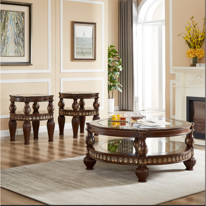 Homey Design Hd-1521 – 3 Pc Coffee Table Set Accent Furniture - Bed & Sofa Hub
