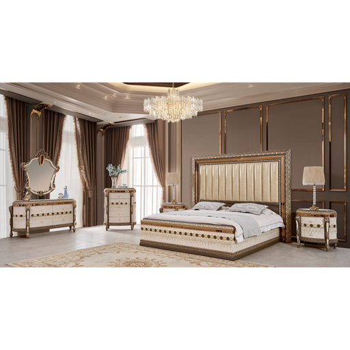 Homey Design HD-9017 – 4PC Bedroom Set - Bed & Sofa Hub