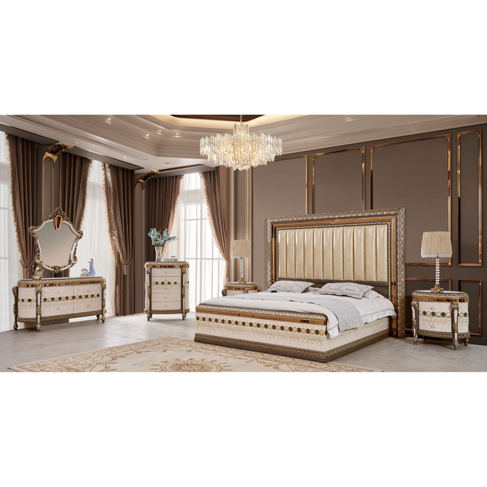Homey Design HD-9017 – 4PC Bedroom Set - Bed & Sofa Hub