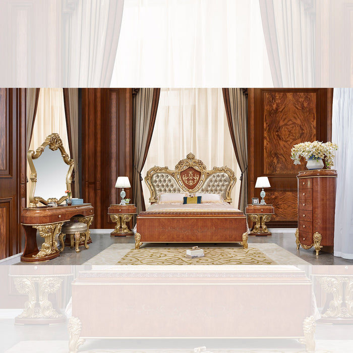 Homey Design HD-9090 – 5 PC BEDROOM SET - Bed & Sofa Hub