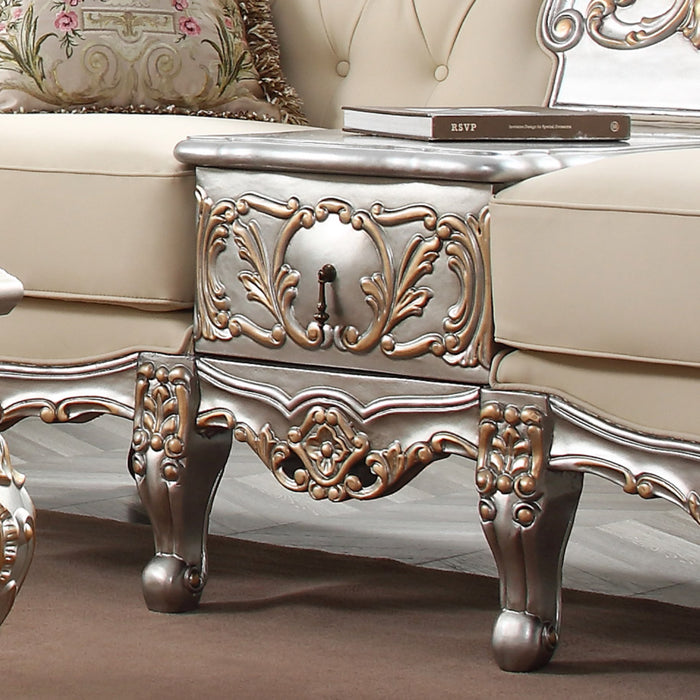 Homey Design HD-91633 – 3PC FRENCH SALON SOFA Living Room Set HD-SLC91633 - Bed & Sofa Hub