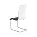Maxima House Dining Set Toria 7 Pcs. Modern White/ Black Glossy Dining Table with 2 Self-Storing Leaves Plus 6 Chairs - Bed & Sofa Hub