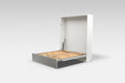 Maxima House Invento Horizontal Wall Bed, European Twin Size with a cabinet on top IN90H-12W - Bed & Sofa Hub