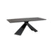 Maxima House Dining Set Olivia 7 Pcs. Modern Faux Marble Dining Table with 6 Gray Chairs - Bed & Sofa Hub