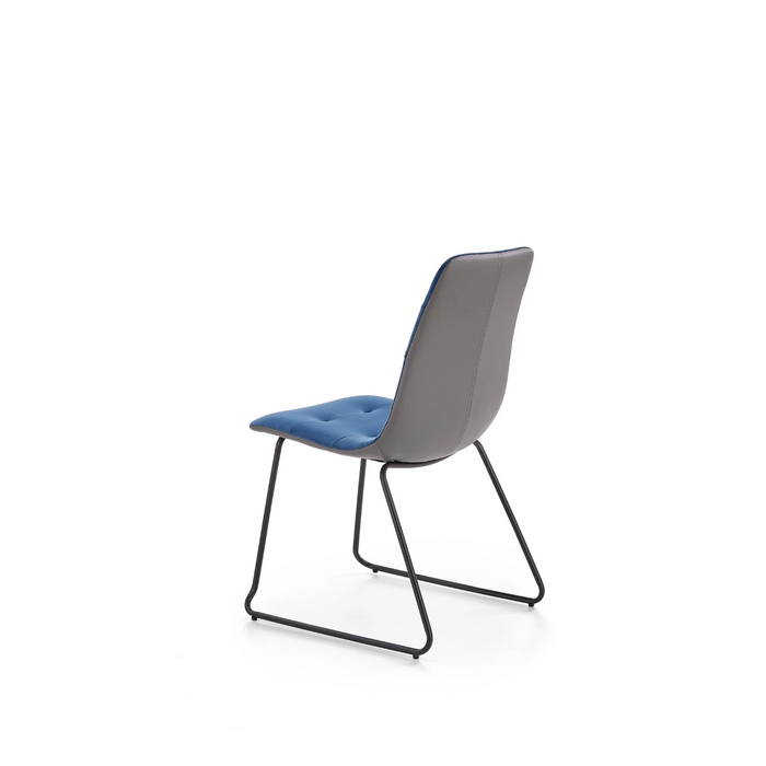 Maxima House Dining Set Aviva 7 Pcs. Modern Glossy Dining Table with 2 Self-Starting Leaves Plus 6 Chairs - Bed & Sofa Hub