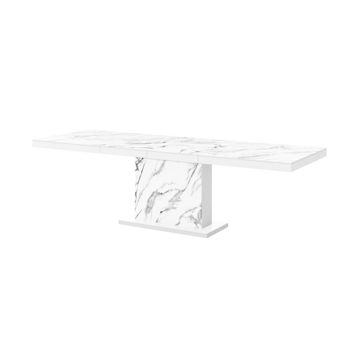 Maxima House Dining Table Moka with 2 Extensions - Bed & Sofa Hub