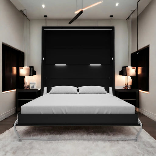 Maxima House Vertical European Queen Size Murphy Bed Invento, Led Included - Bed & Sofa Hub