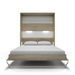 Maxima House Vertical European Queen Size Murphy Bed Invento, Led Included - Bed & Sofa Hub