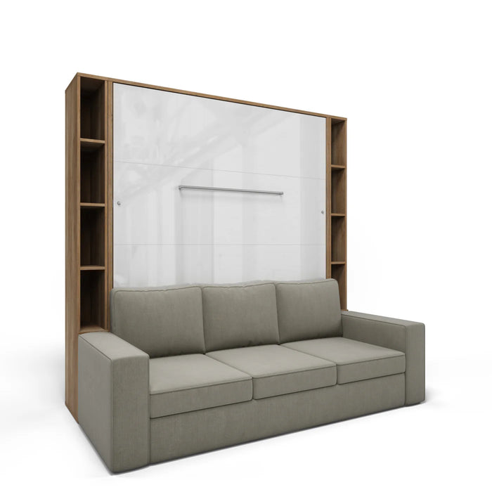 Maxima House Vertical European Queen Size Murphy Bed Invento with  Sofa and Two Cabinets - Bed & Sofa Hub