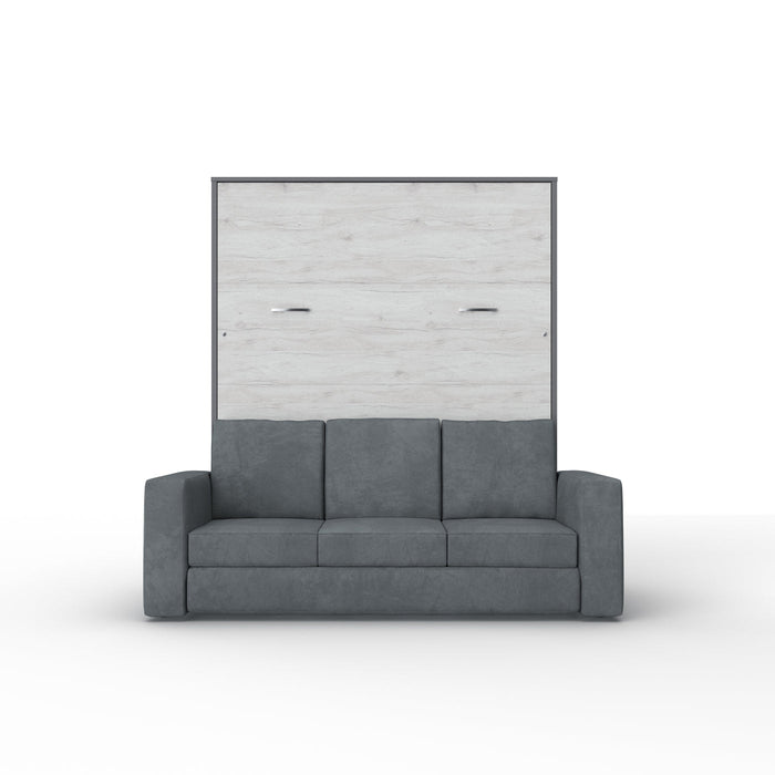 Maxima House Vertical Murphy Bed Invento , European Full XL with 2 cabinets IN140VLED-10W - Bed & Sofa Hub