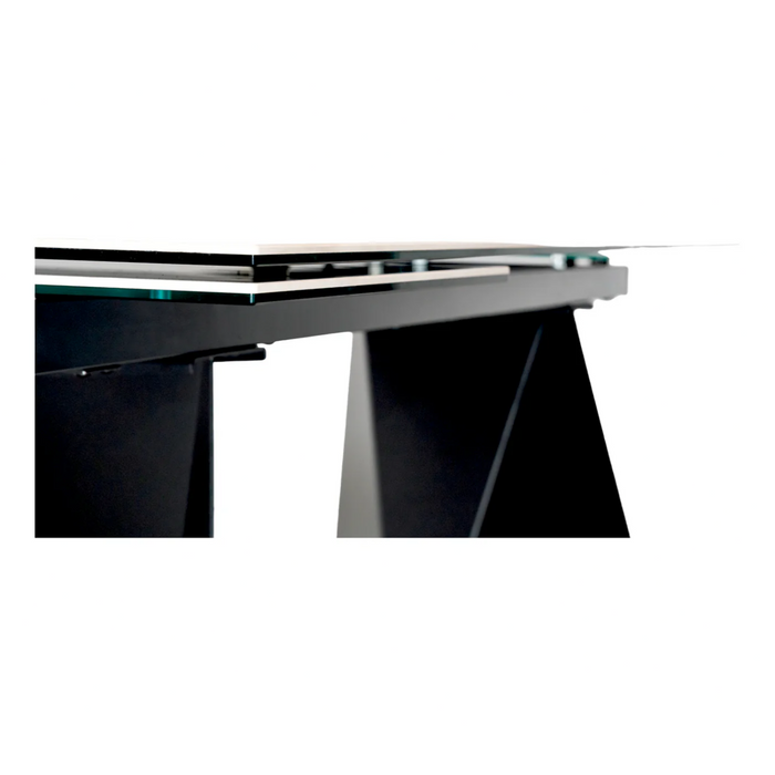 Maxima House Extendable Dining Table ALBERTO with ceramic top - Bed & Sofa Hub