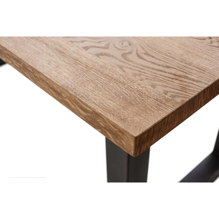 Maxima House Castle Line U 180 Oak Wood Dining Table - Bed & Sofa Hub