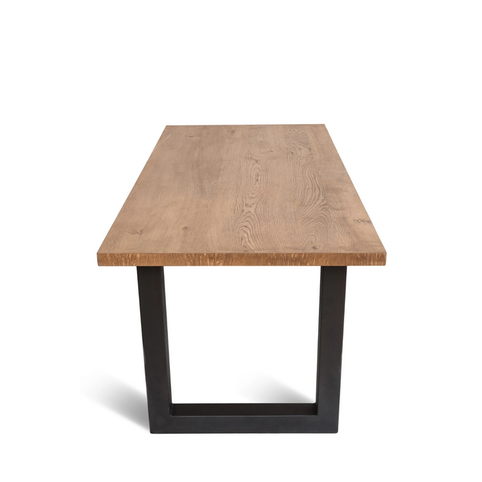 Maxima House Castle Line U 180 Oak Wood Dining Table - Bed & Sofa Hub