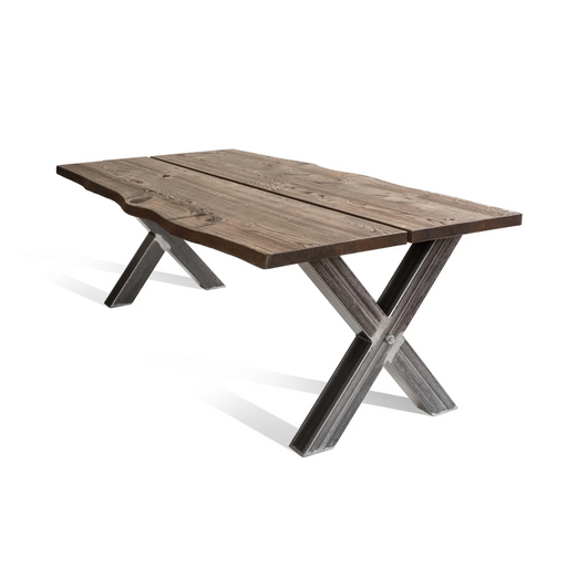 Maxima House Natural Line X Oak Wood Dining Table - Bed & Sofa Hub
