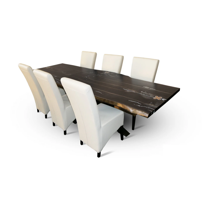 Maxima House Edder-Ur Oak Wood Dining Table - Bed & Sofa Hub