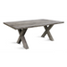 Maxima House Castle-X Oak Wood Dining Table - Bed & Sofa Hub