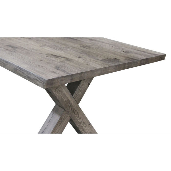 Maxima House Castle-X Oak Wood Dining Table - Bed & Sofa Hub