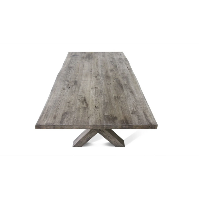 Maxima House Castle-X Oak Wood Dining Table - Bed & Sofa Hub