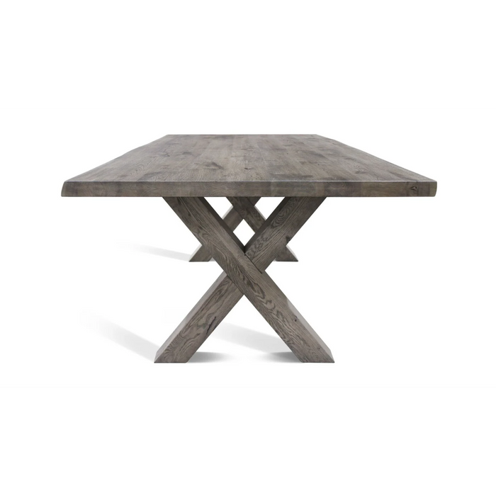 Maxima House Castle-X Oak Wood Dining Table - Bed & Sofa Hub