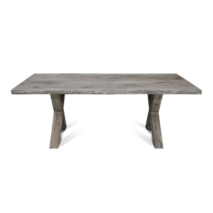 Maxima House Castle-X Oak Wood Dining Table - Bed & Sofa Hub