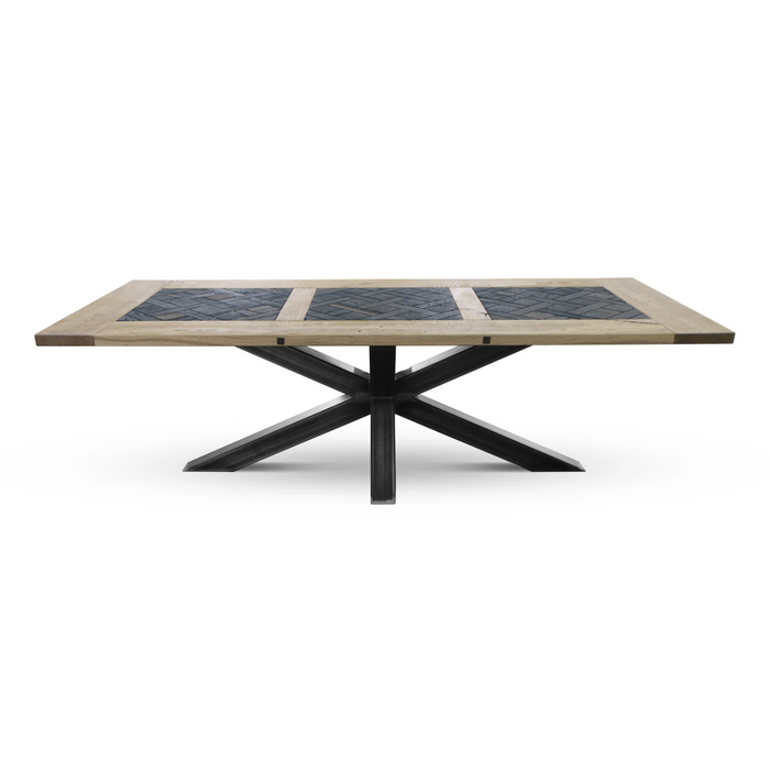 Maxima House Edder-Crue Oak Wood Dining Table - Bed & Sofa Hub