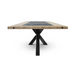Maxima House Edder-Crue Oak Wood Dining Table - Bed & Sofa Hub
